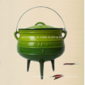 #3 Enamel Cast Iron Potjie Pots with Three Legs/Cauldron